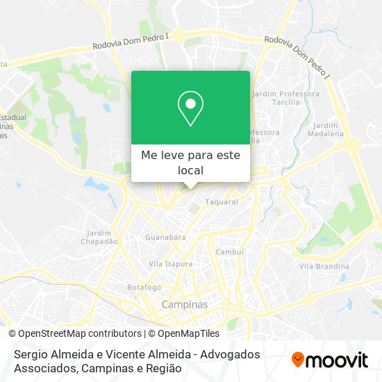 Sergio Almeida e Vicente Almeida - Advogados Associados mapa