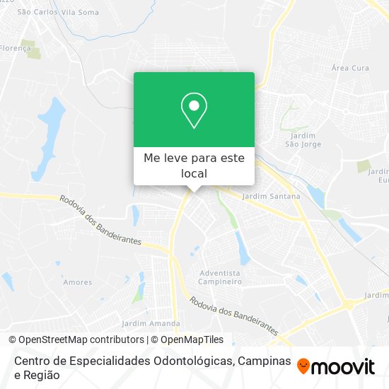 Centro de Especialidades Odontológicas mapa