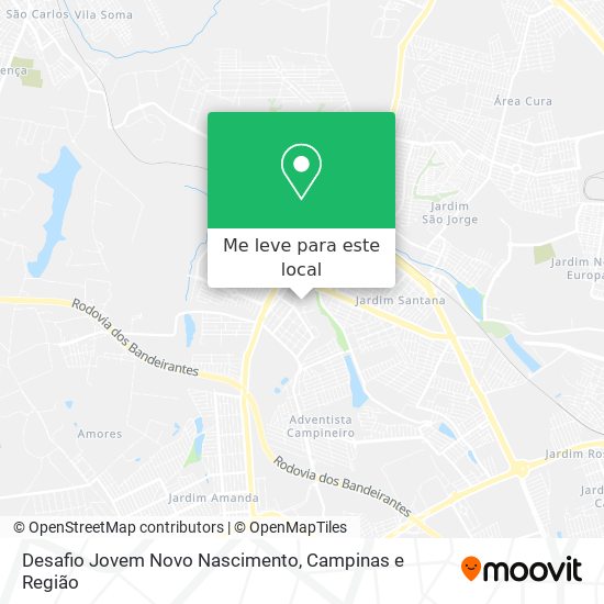 Desafio Jovem Novo Nascimento mapa