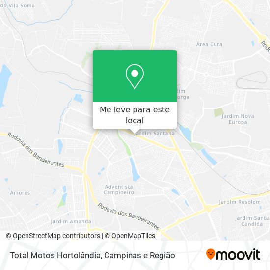 Total Motos Hortolândia mapa