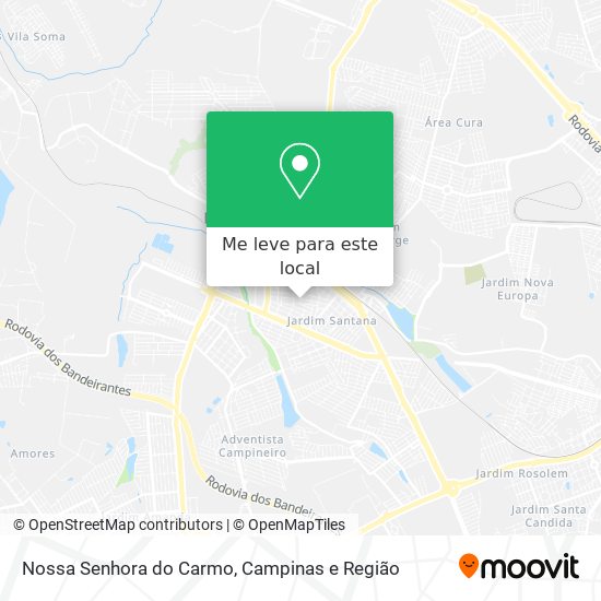 Nossa Senhora do Carmo mapa