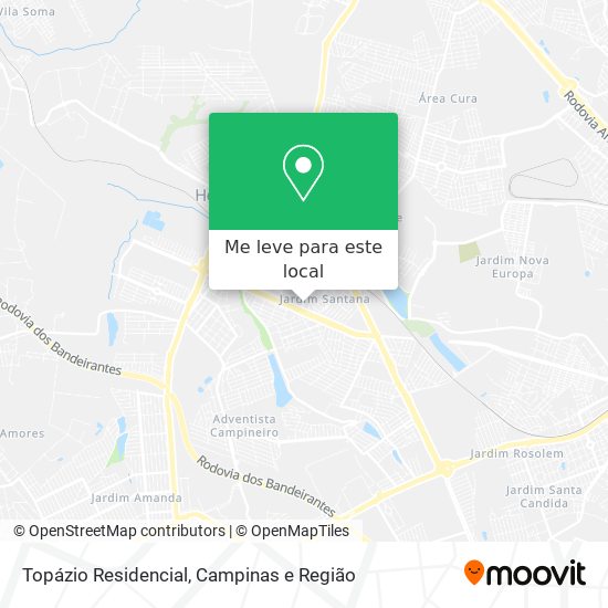Topázio Residencial mapa