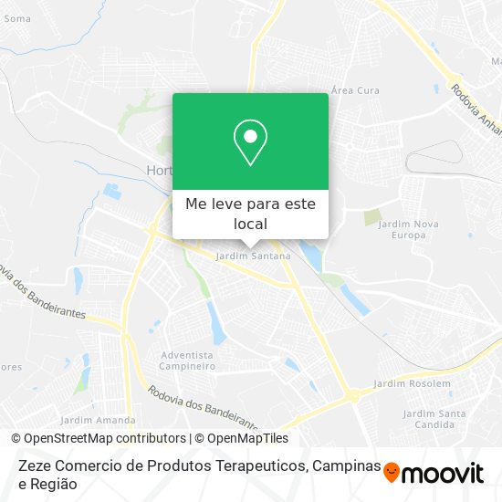 Zeze Comercio de Produtos Terapeuticos mapa