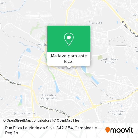 Rua Eliza Laurinda da Silva, 342-354 mapa