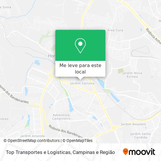 Top Transportes e Logisticas mapa