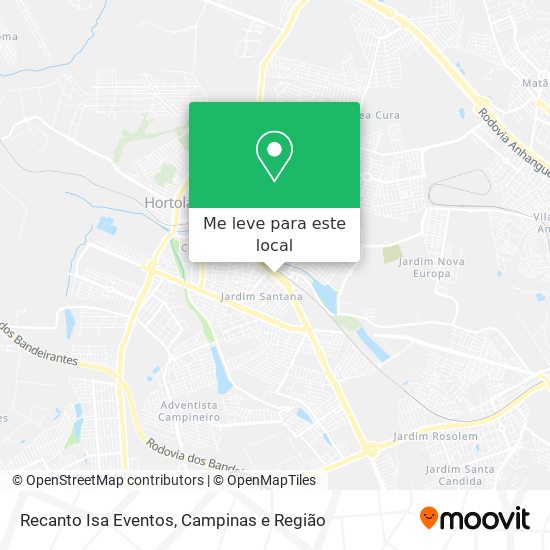 Recanto Isa Eventos mapa