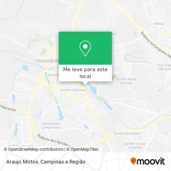 Araujo Motos mapa
