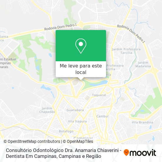 Consultório Odontológico Dra. Anamaria Chiaverini - Dentista Em Campinas mapa