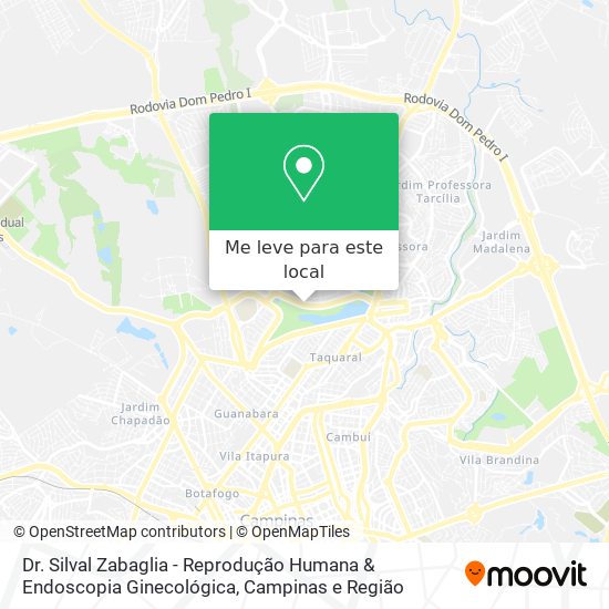 Dr. Silval Zabaglia - Reprodução Humana & Endoscopia Ginecológica mapa