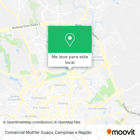 Comercial Multfer Guaçu mapa