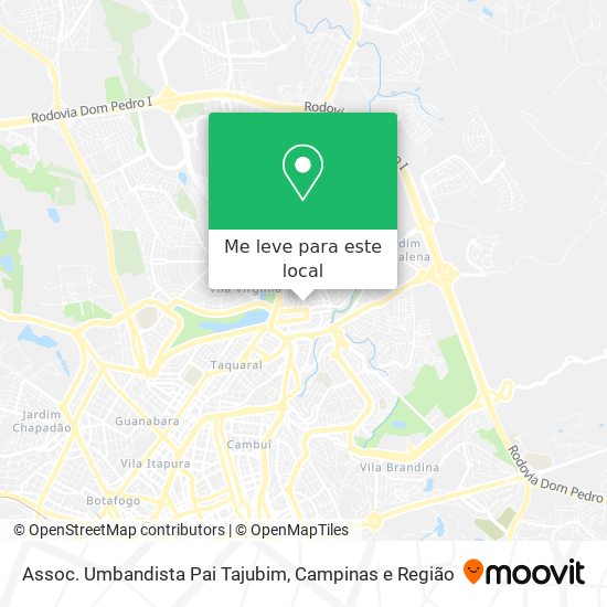 Assoc. Umbandista Pai Tajubim mapa