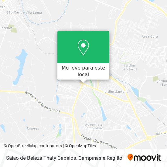 Salao de Beleza Thaty Cabelos mapa
