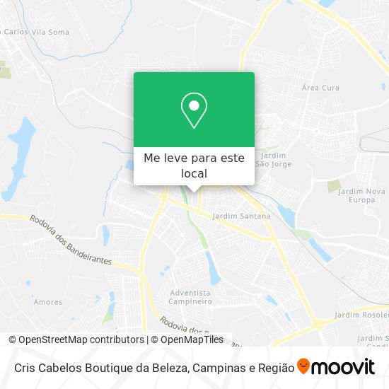 Cris Cabelos Boutique da Beleza mapa