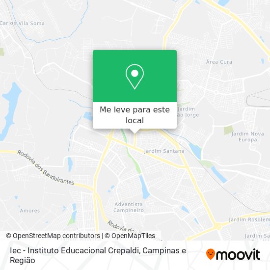 Iec - Instituto Educacional Crepaldi mapa