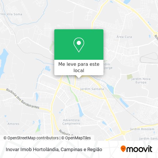 Inovar Imob Hortolândia mapa