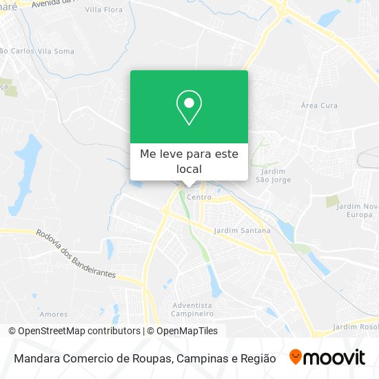 Mandara Comercio de Roupas mapa