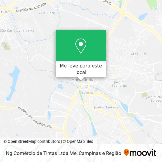 Ng Comércio de Tintas Ltda Me mapa