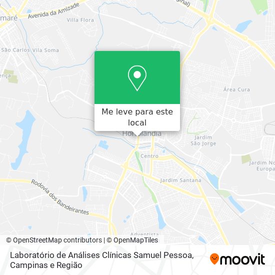Laboratório de Análises Clínicas Samuel Pessoa mapa