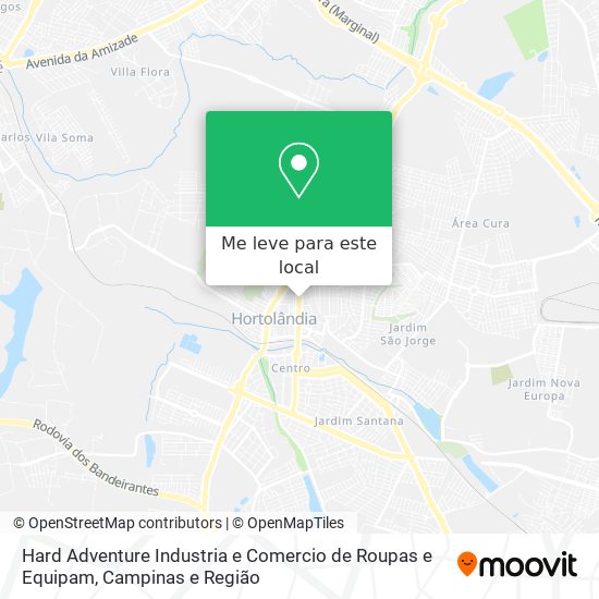 Hard Adventure Industria e Comercio de Roupas e Equipam mapa