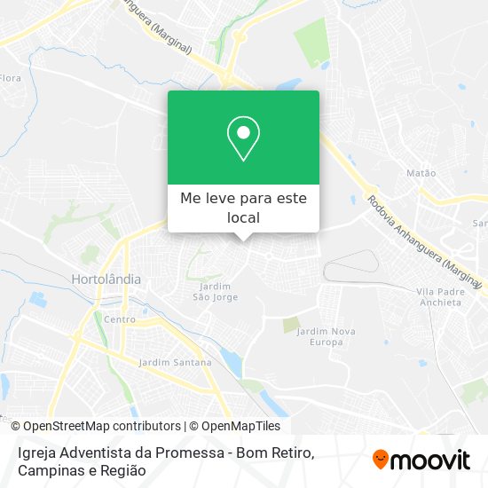 Igreja Adventista da Promessa - Bom Retiro mapa