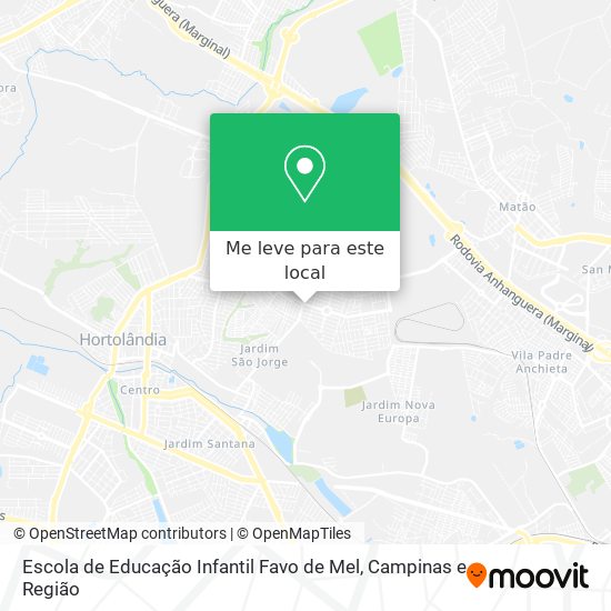 Escola de Educação Infantil Favo de Mel mapa