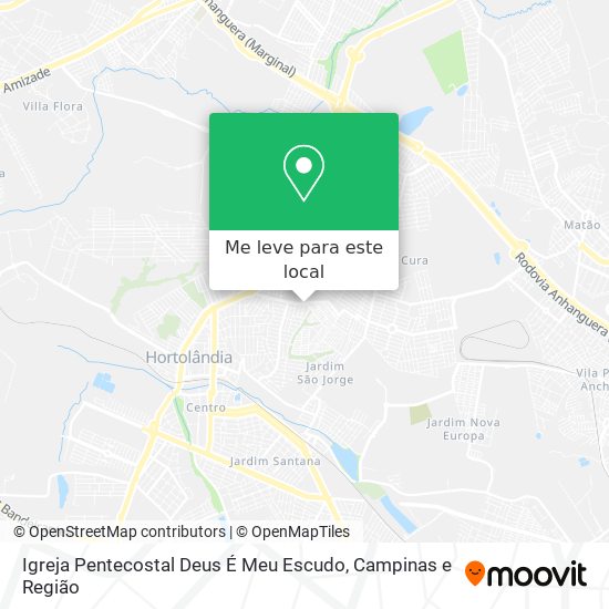 Igreja Pentecostal Deus É Meu Escudo mapa