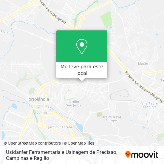 Usidanfer Ferramentaria e Usinagem de Precisao mapa