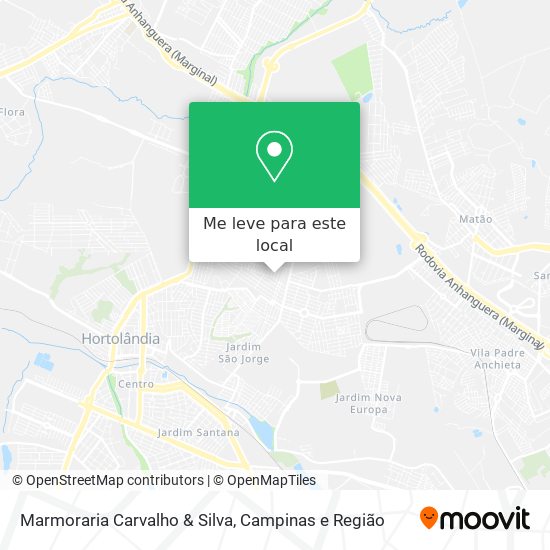 Marmoraria Carvalho & Silva mapa