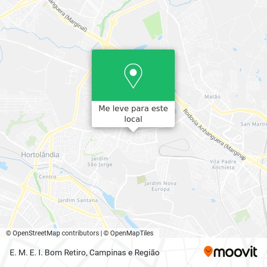 E. M. E. I. Bom Retiro mapa