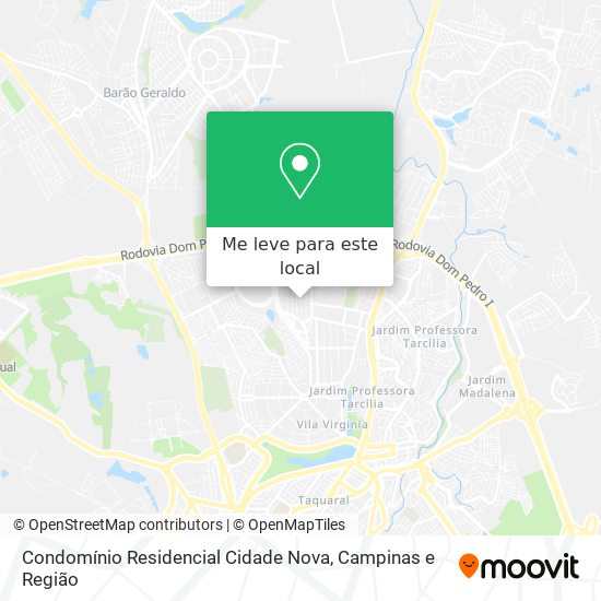 Condomínio Residencial Cidade Nova mapa