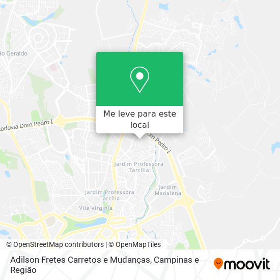 Adilson Fretes Carretos e Mudanças mapa