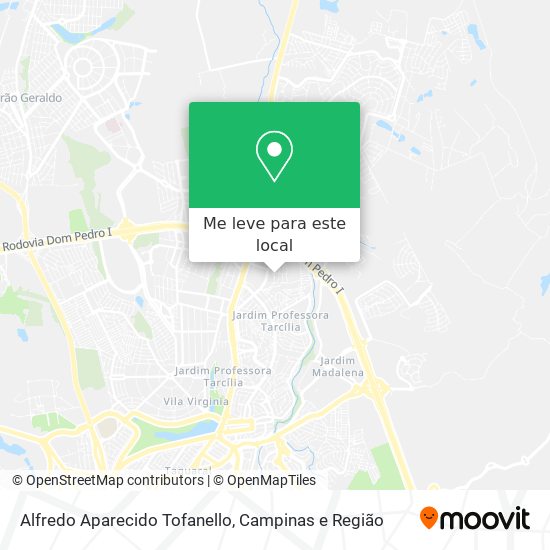 Alfredo Aparecido Tofanello mapa