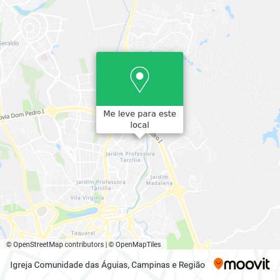 Igreja Comunidade das Águias mapa