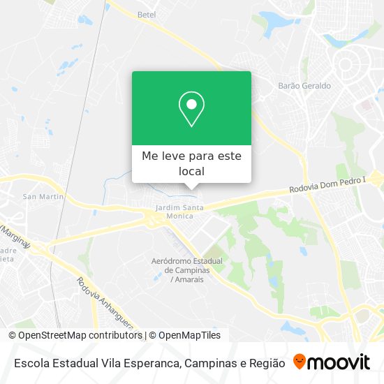 Escola Estadual Vila Esperanca mapa