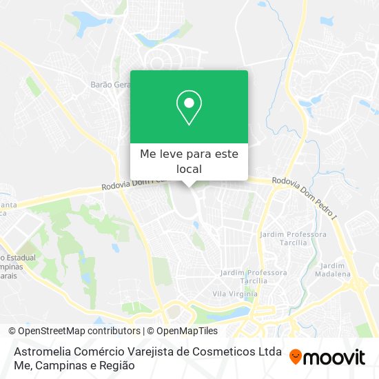 Astromelia Comércio Varejista de Cosmeticos Ltda Me mapa