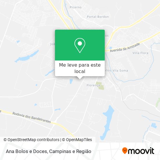 Ana Bolos e Doces mapa