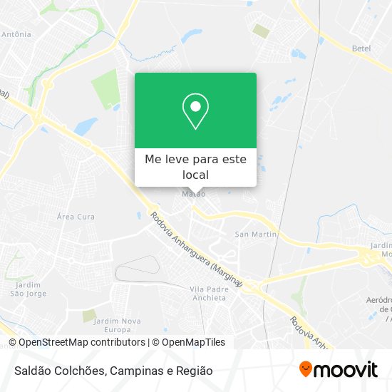 Saldão Colchões mapa