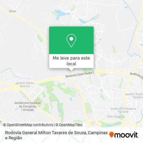 Rodovia General Milton Tavares de Souza mapa