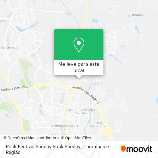 Rock Festival Sunday Rock Sunday. mapa