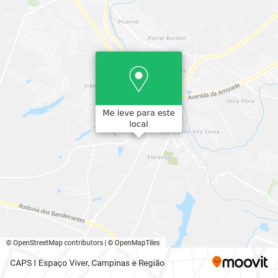 CAPS I Espaço Viver mapa