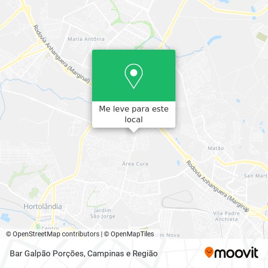 Bar Galpão Porções mapa