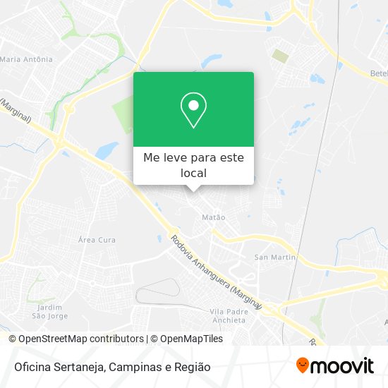 Oficina Sertaneja mapa