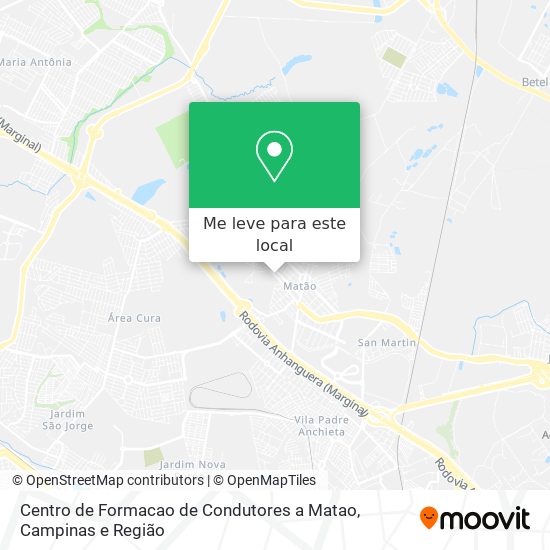 Centro de Formacao de Condutores a Matao mapa