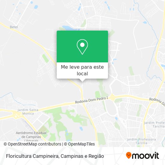 Floricultura Campineira mapa