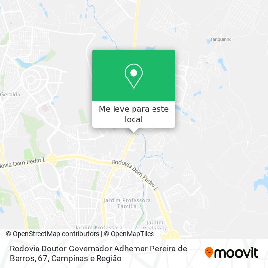 Rodovia Doutor Governador Adhemar Pereira de Barros, 67 mapa