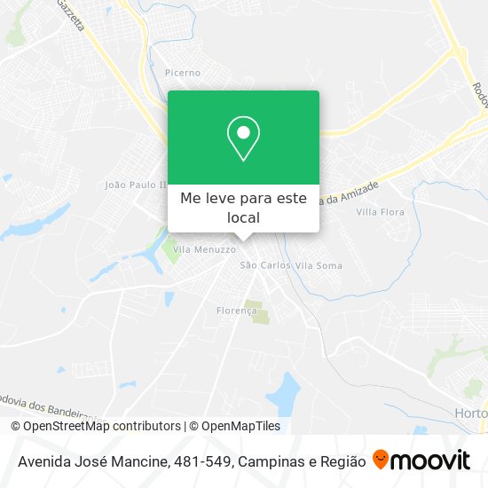 Avenida José Mancine, 481-549 mapa