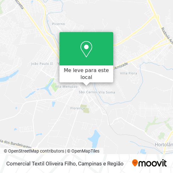 Comercial Textil Oliveira Filho mapa
