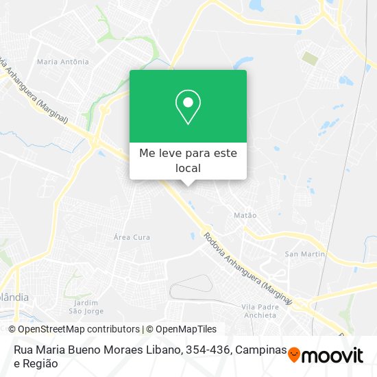 Rua Maria Bueno Moraes Libano, 354-436 mapa
