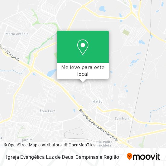 Igreja Evangélica Luz de Deus mapa