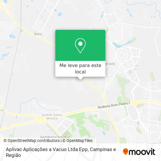 Aplivac Aplicações a Vacuo Ltda Epp mapa